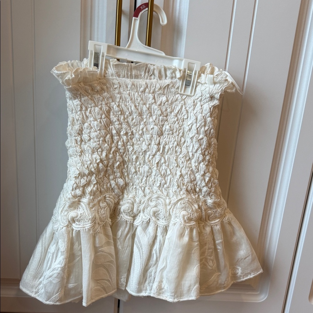 Alexis Ivory Linen Dress